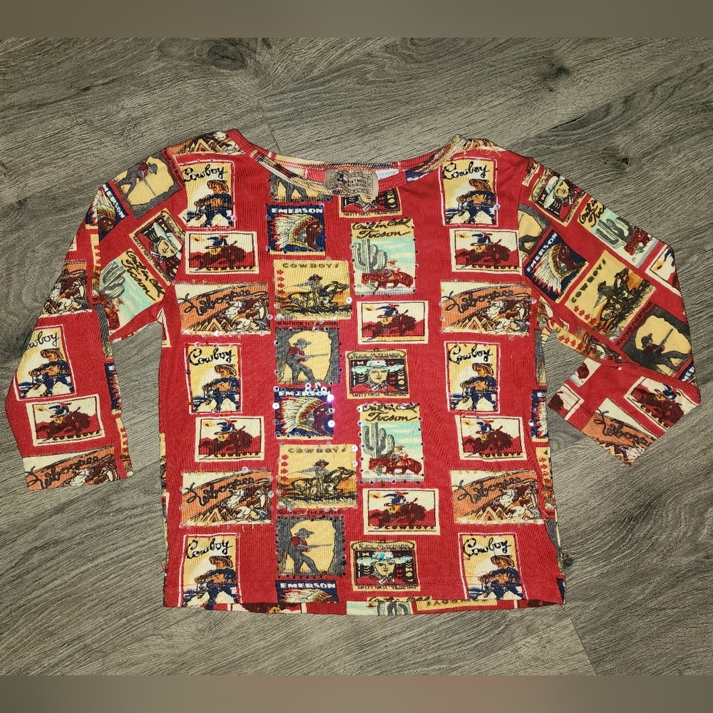 Vintage Don't Mess With Texas womens Western shirt